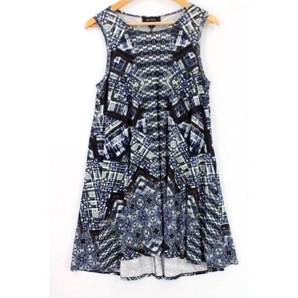 Karen Kane A Dress Womens Multicolor Sleeveless Geometrical Pattern Size Medium - Picture 1 of 7